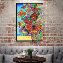 Load image into Gallery viewer, Crystal Rhinestone Diamond Painting Kit | Butterfly