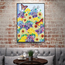 Load image into Gallery viewer, Crystal Rhinestone Diamond Painting Kit | Butterflies and flowers