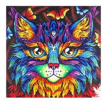 Load image into Gallery viewer, Crystal Rhinestone Diamond Painting Kit | Cat head