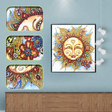 Load image into Gallery viewer, Crystal Rhinestone Diamond Painting Kit | Sun Smiley