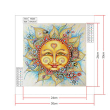 Load image into Gallery viewer, Crystal Rhinestone Diamond Painting Kit | Sun Smiley