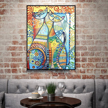 Load image into Gallery viewer, Crystal Rhinestone Diamond Painting Kit | Abstract Animal Cat