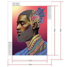 Load image into Gallery viewer, Crystal Rhinestone Diamond Painting Kit | African man