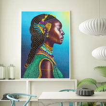 Load image into Gallery viewer, Crystal Rhinestone Diamond Painting Kit | African women