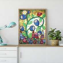 Load image into Gallery viewer, Crystal Rhinestone Diamond Painting Kit | Cartoon houses and trees