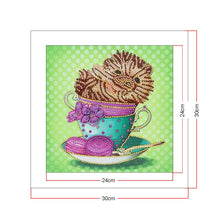 Load image into Gallery viewer, Crystal Rhinestone Diamond Painting Kit | Hamster in a teacup