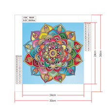 Load image into Gallery viewer, Crystal Rhinestone Diamond Painting Kit | Mandala Flower