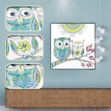 Load image into Gallery viewer, Crystal Rhinestone Diamond Painting Kit | Cartoon Cute Owl