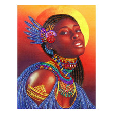 Load image into Gallery viewer, Crystal Rhinestone Diamond Painting Kit | African woman
