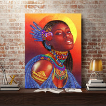 Load image into Gallery viewer, Crystal Rhinestone Diamond Painting Kit | African woman