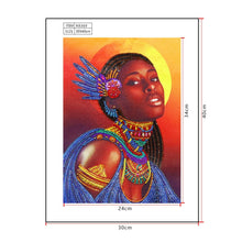 Load image into Gallery viewer, Crystal Rhinestone Diamond Painting Kit | African woman