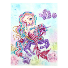 Load image into Gallery viewer, Crystal Rhinestone Diamond Painting Kit | Mermaid and unicorn