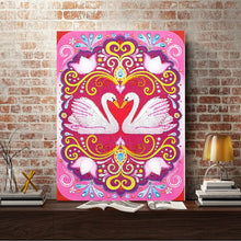 Load image into Gallery viewer, Crystal Rhinestone Diamond Painting Kit | Swans