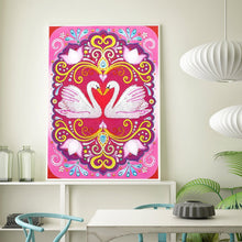 Load image into Gallery viewer, Crystal Rhinestone Diamond Painting Kit | Swans