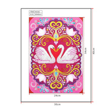 Load image into Gallery viewer, Crystal Rhinestone Diamond Painting Kit | Swans