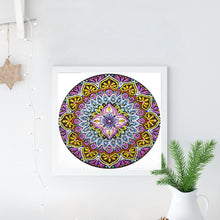 Load image into Gallery viewer, Crystal Rhinestone Diamond Painting Kit | Mandala Flower