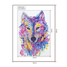 Load image into Gallery viewer, Crystal Rhinestone Diamond Painting Kit | Animal wolf