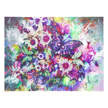 Load image into Gallery viewer, Crystal Rhinestone Diamond Painting Kit | Flowers and butterflies