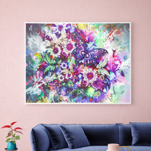 Load image into Gallery viewer, Crystal Rhinestone Diamond Painting Kit | Flowers and butterflies
