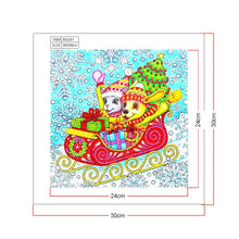 Load image into Gallery viewer, Crystal Rhinestone Diamond Painting Kit | A cat and a dog have a merry christmas