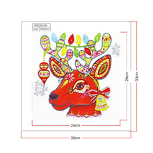 Load image into Gallery viewer, Crystal Rhinestone Diamond Painting Kit | Christmas deer