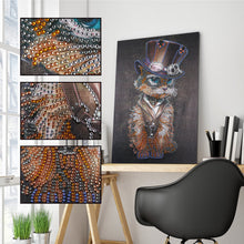 Load image into Gallery viewer, Crystal Rhinestone Diamond Painting Kit | Mr. Animal Cat