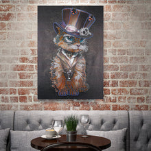 Load image into Gallery viewer, Crystal Rhinestone Diamond Painting Kit | Mr. Animal Cat