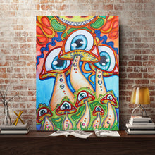 Load image into Gallery viewer, Crystal Rhinestone Diamond Painting Kit | Cartoon Weird Mushroom Eyes