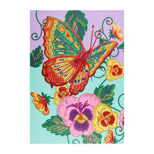 Load image into Gallery viewer, Crystal Rhinestone Diamond Painting Kit | Butterflies and Flowers