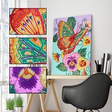 Load image into Gallery viewer, Crystal Rhinestone Diamond Painting Kit | Butterflies and Flowers