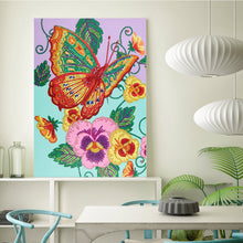 Load image into Gallery viewer, Crystal Rhinestone Diamond Painting Kit | Butterflies and Flowers