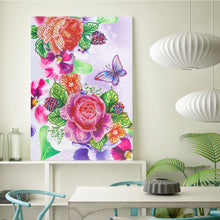 Load image into Gallery viewer, Crystal Rhinestone Diamond Painting Kit | Butterflies and Flowers