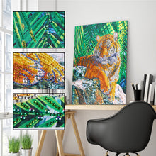 Load image into Gallery viewer, Crystal Rhinestone Diamond Painting Kit | Forest Animal Tiger