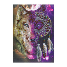 Load image into Gallery viewer, Crystal Rhinestone Diamond Painting Kit | Animal Wolf