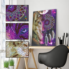 Load image into Gallery viewer, Crystal Rhinestone Diamond Painting Kit | Animal Wolf