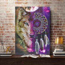 Load image into Gallery viewer, Crystal Rhinestone Diamond Painting Kit | Animal Wolf