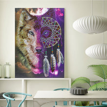 Load image into Gallery viewer, Crystal Rhinestone Diamond Painting Kit | Animal Wolf