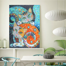 Load image into Gallery viewer, Crystal Rhinestone Diamond Painting Kit | Animal Cat