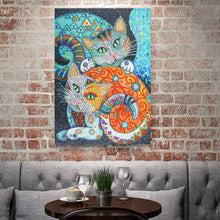 Load image into Gallery viewer, Crystal Rhinestone Diamond Painting Kit | Animal Cat