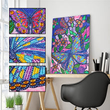 Load image into Gallery viewer, Crystal Rhinestone Diamond Painting Kit | Butterflies and Flowers