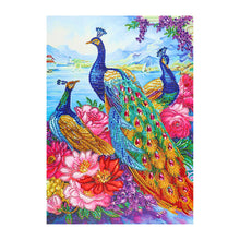 Load image into Gallery viewer, Crystal Rhinestone Diamond Painting Kit | Animal Peacock