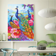 Load image into Gallery viewer, Crystal Rhinestone Diamond Painting Kit | Animal Peacock