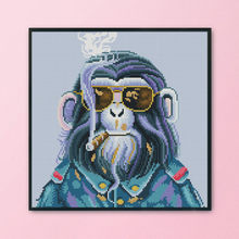 Load image into Gallery viewer, 11CT Full Cross Stitch | Mr. Orangutan (36x36cm)