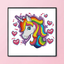 Load image into Gallery viewer, 11CT Full Cross Stitch | unicorn (48x48cm)