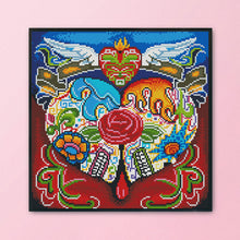 Load image into Gallery viewer, 11CT Full Cross Stitch | flowers (36x36cm)