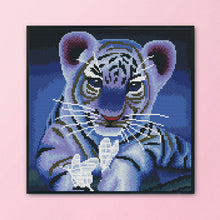 Load image into Gallery viewer, 11CT Full Cross Stitch | tiger (36x36cm)