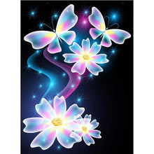 Load image into Gallery viewer, Full Diamond Painting kit | Beautiful butterfly and flower