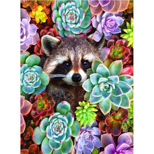Load image into Gallery viewer, Full Diamond Painting kit | Raccoon