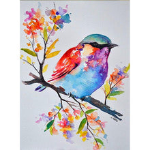 Load image into Gallery viewer, Full Diamond Painting kit | Watercolor bird