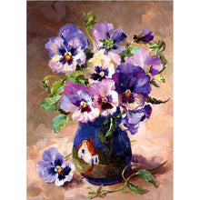 Load image into Gallery viewer, Full Diamond Painting kit | Purple flower